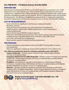 Recruitment – CAL FIRE Butte Unit Recruitment – CAL FIRE Butte Unit